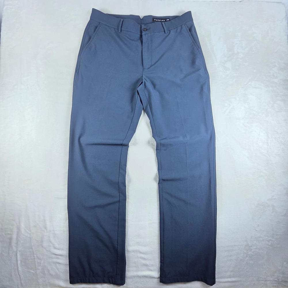 Dunning Golf Pants Mens 34/00 (34x33) Navy Blue Performance Stretch Straight